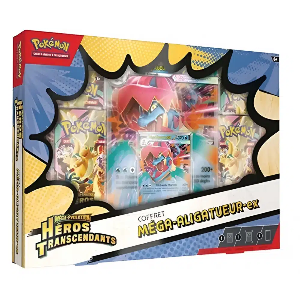 Pokemon Méga Aligatueur EX ME2.5 Mega Evolution Héros Transcendants Version Française