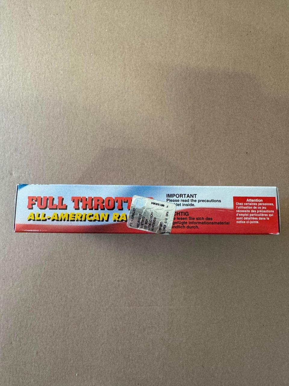 Full Throttle: All-American Racing - Super Nintendo