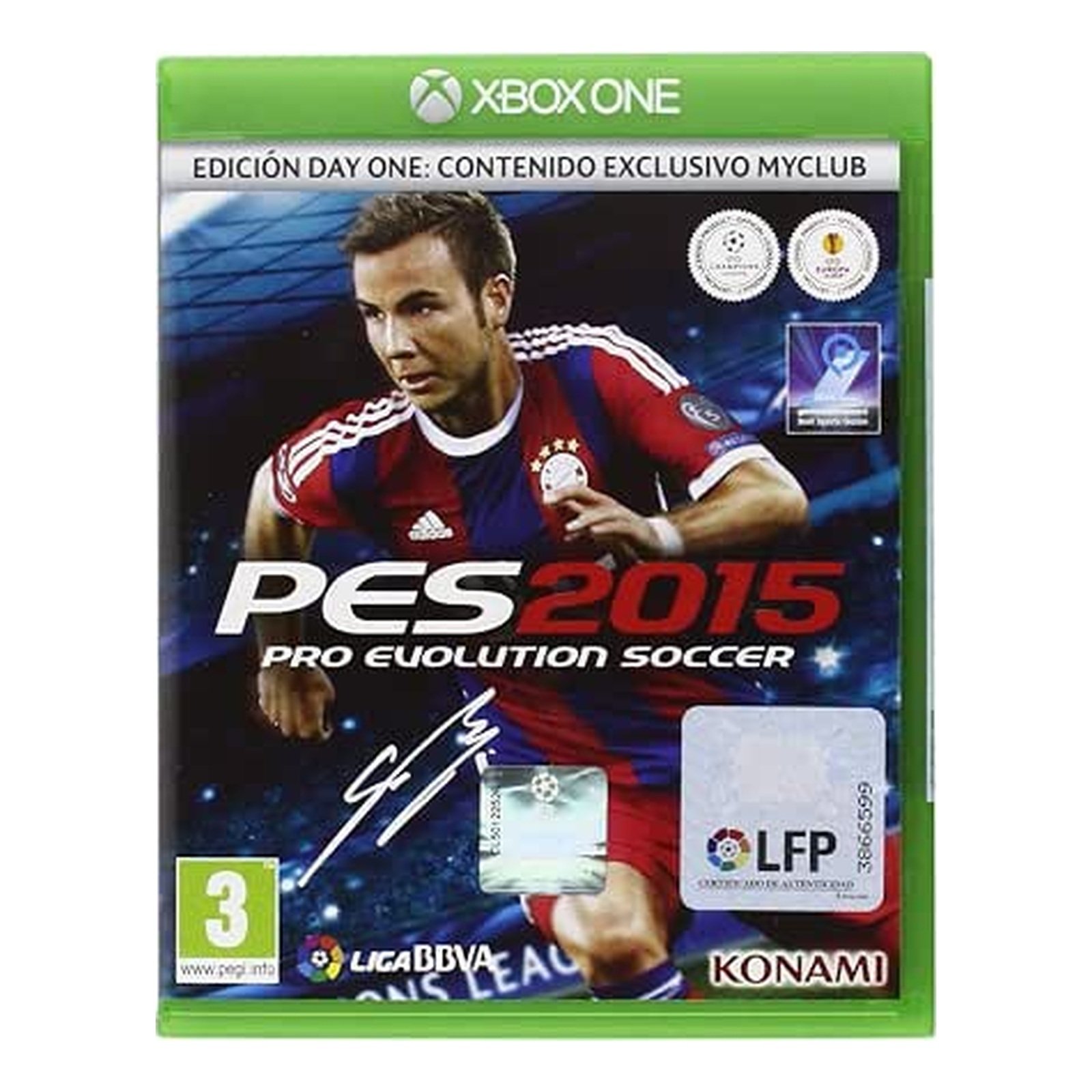 Pro Evolution Soccer 2015 - Xbox One - jaquette complete